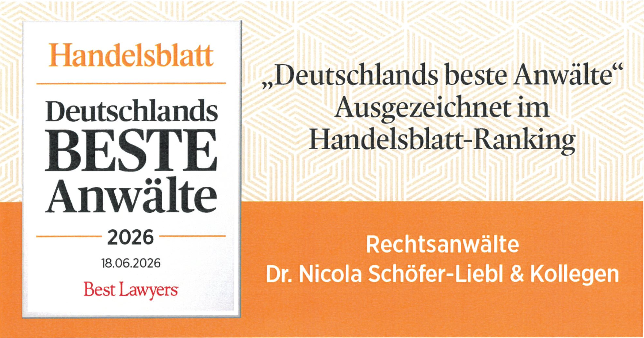 Handelsblatt Auszeichnung Beste Anwaelte 2026